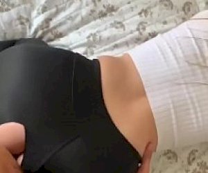 fellow with an enormous dick fucks lady at home
