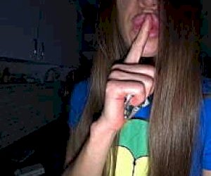 babe without experience is covered with sperm at home