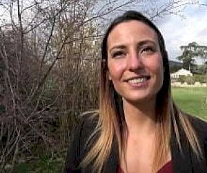 slim one girl with small tits participates in a triangle