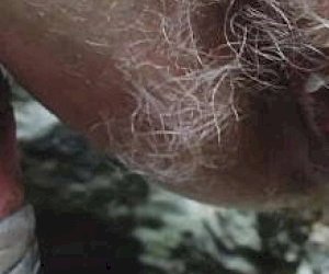 young dolly with a hairy pussy gets sperm inside outdoor