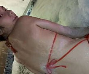 petite bitch about a sexy body puts the dick deep into her throat in the hotel