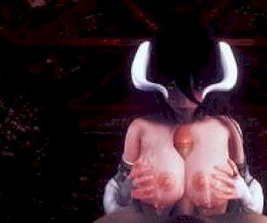 young lady with large tits having hardcore sex