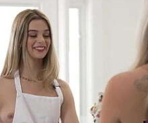 hot mom in sexy underwear is having sex like an amazon