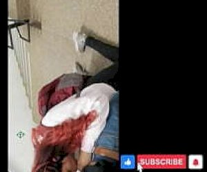 babe with nice pussy is playing orally in public