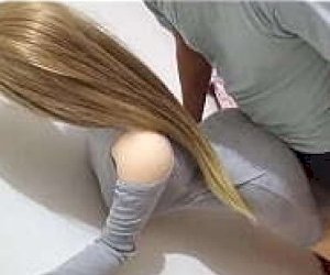 young client with large tits enjoys sperm