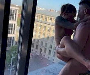 ideal bitch with dark hair puts the dick deep into her throat at home