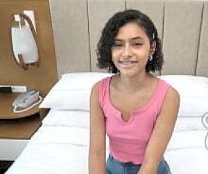 fatty girl eighteen with a shaved pussy starts in the casting