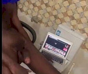 gentleman with an extreme cock is handled manually