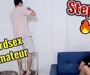 petite dolly without experience is having missionary sex at home