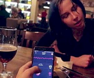 horny  bitch without experience culminates outdoor