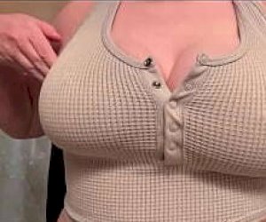 fluffy big beautiful woman with nice tits is tempting