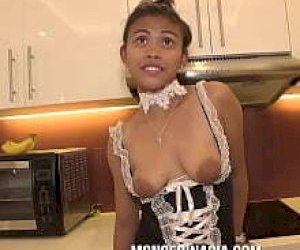 skinny doll in high heels he has sex on the upside-down amazon