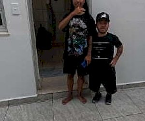 sexy black girl with dark hair is fucking