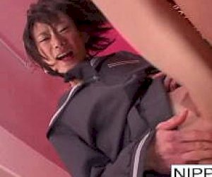 skinny girlie originating in Asia gets sperm inside