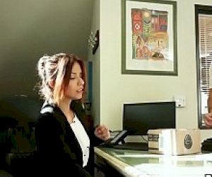 gentleman  is playing anally in the office