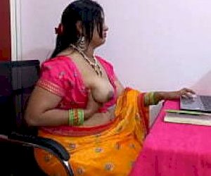 Asian Indian girl with large tits is fuckked doggy style
