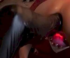 young eighteen  is penetrated with a fist in changing room