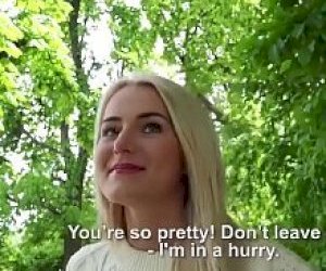 hot lady with grace with blond hair sucks dick outdoor