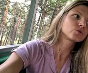 young eighteen with a thin silhouette is fucking in front of the webcam