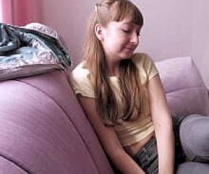 gentleman with a huge dick is handled manually at home