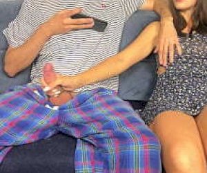 bugger with an extreme dick is cumming at home