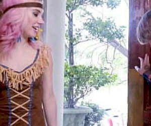 babe with big tits participates in group sex