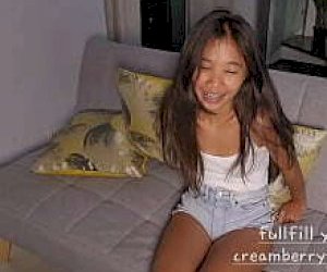 young petite  is playing with a few guys at once