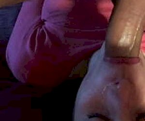 man with an extreme tassel is pleasured with her mouth at home