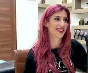 dominator lady  makes it dirty with feet at a party