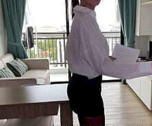 young wife in tights experiences intercourse