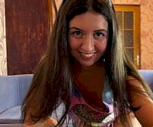 young harlot  is sucking dick in changing room