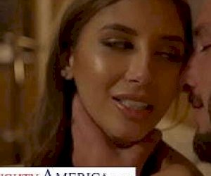 brunette in sexy underwear gets fucked in the hotel