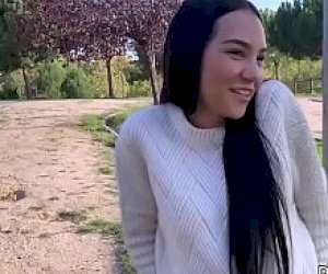 young slut with dark hair gets caught