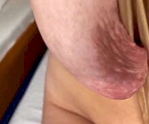 hot mom with large tits is playing hard at home