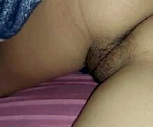 lady  makes it dirty with feet at home