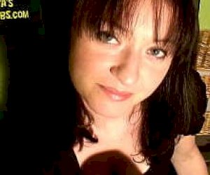 eager rich lady with dark hair makes it dirty with feet