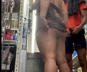 guy with a dick on top is playing hardcore in public