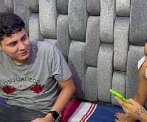 Indian girl eighteen without experience squeaks at home