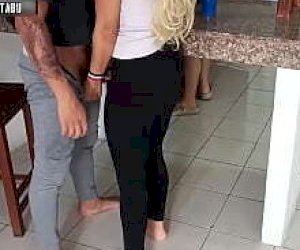 customer with an impressive dong has sex