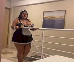 tattooed big beautiful woman without experience enjoys sperm