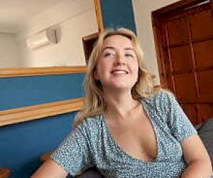 young blonde without experience is fucking at home