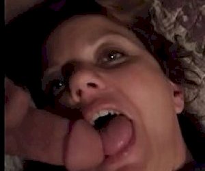 big guest  receives a blowjob