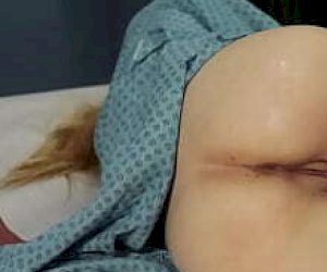 skinny nurse with a thin silhouette does anal sex