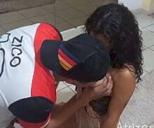 young lady  is playing orally