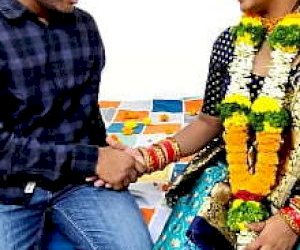 Indian girl with large tits is fuckked doggy style at home