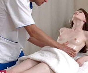 young angel with a thin silhouette is having sex like an amazon