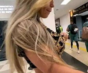 tattooed girl with a round butt