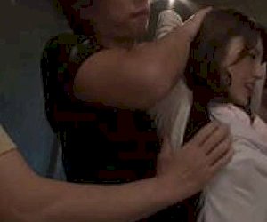 Asian harlot  gets sperm inside