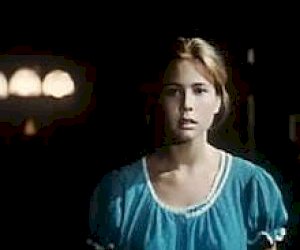 client with blond hair is covered with sperm