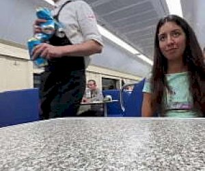 young girlie  is having sex like an amazon outdoor